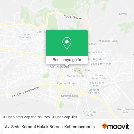 Av. Seda Karadöl Hukuk Bürosu harita