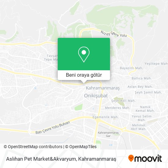 Aslıhan Pet Market&Akvaryum harita