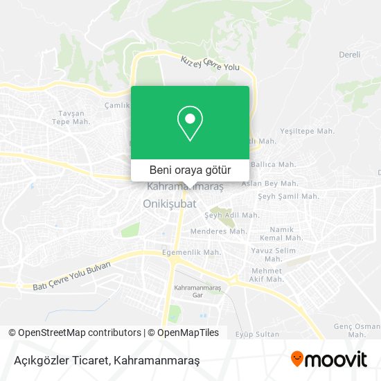 Açıkgözler Ticaret harita