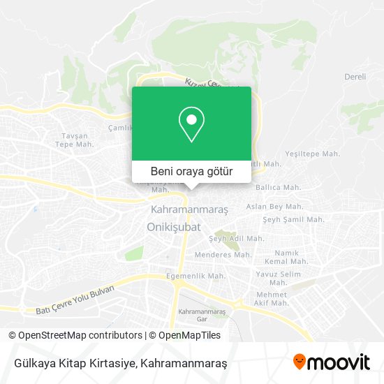 Gülkaya Kitap Kirtasiye harita