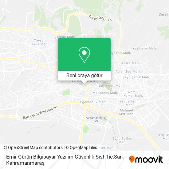 Emir Gürün Bilgisayar Yazılım Güvenlik Sist.Tic.San harita