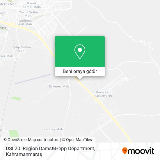 DSİ 20. Region Dams&Hepp Department harita