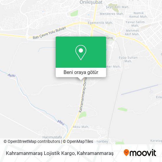 Kahramanmaraş Lojistik Kargo harita