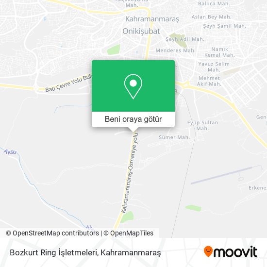 Bozkurt Ring İşletmeleri harita