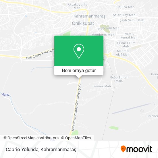 Cabrio Yolunda harita