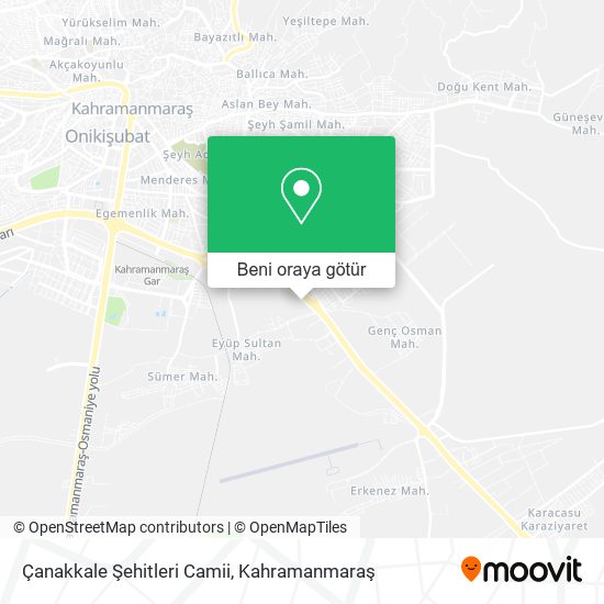 Çanakkale Şehitleri Camii harita