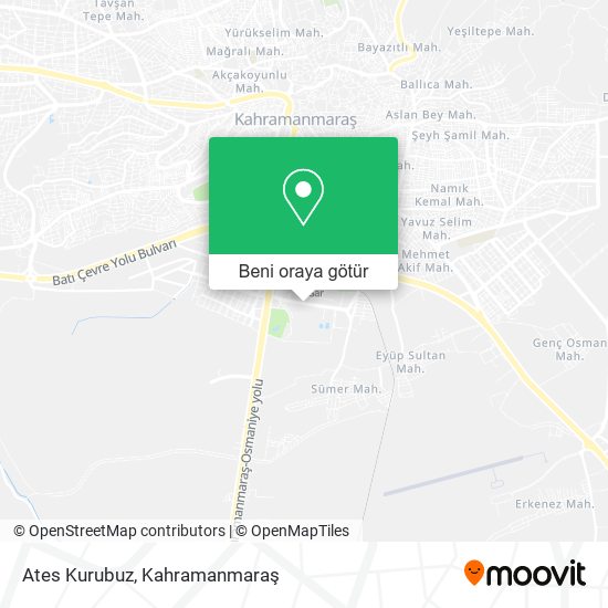 Ates Kurubuz harita