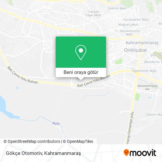 Gökçe Otomotiv harita