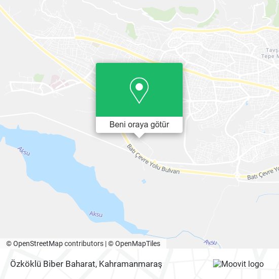 Özköklü Biber Baharat harita