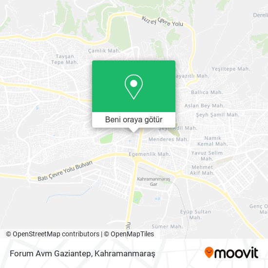 Forum Avm Gaziantep harita
