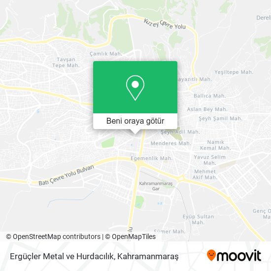 Ergüçler Metal ve Hurdacılık harita