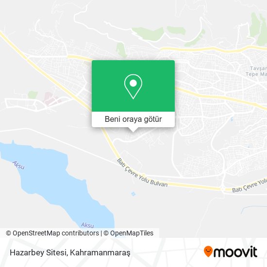 Hazarbey Sitesi harita