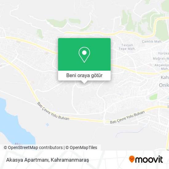 Akasya Apartmanı harita