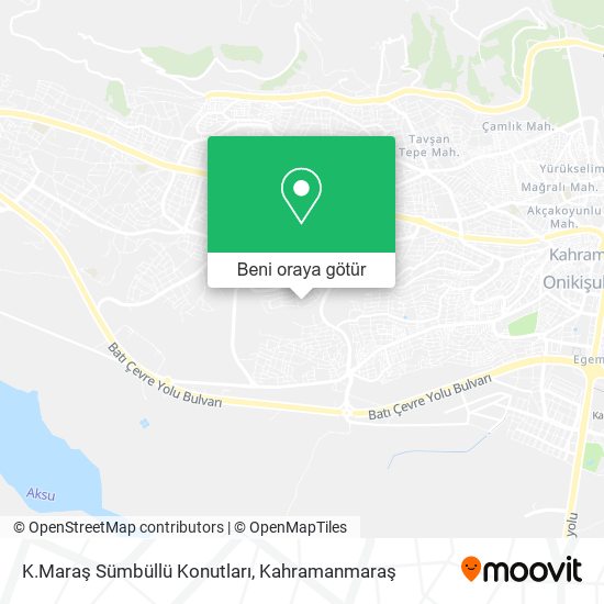 K.Maraş Sümbüllü Konutları harita