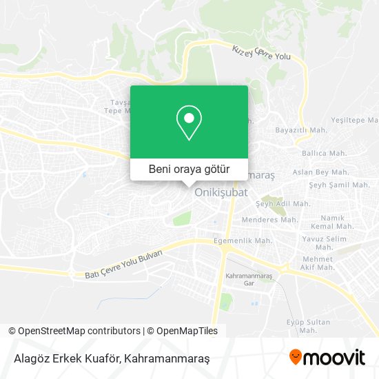 Alagöz Erkek Kuaför harita