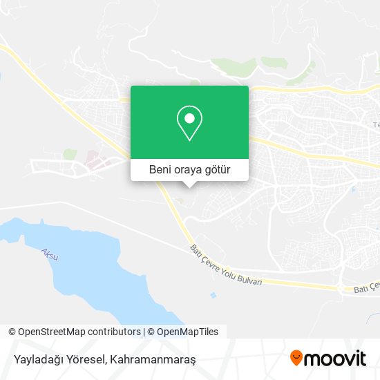 Yayladağı Yöresel harita