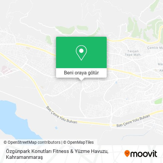 Özgünpark Konutları Fitness & Yüzme Havuzu harita