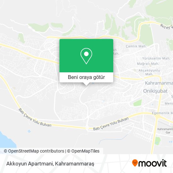 Akkoyun Apartmani harita