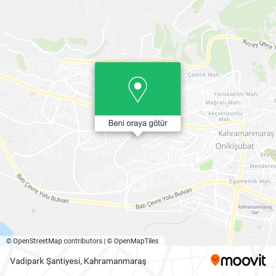 Vadipark Şantiyesi harita