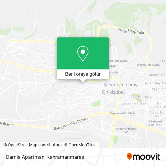 Damla Apartman harita