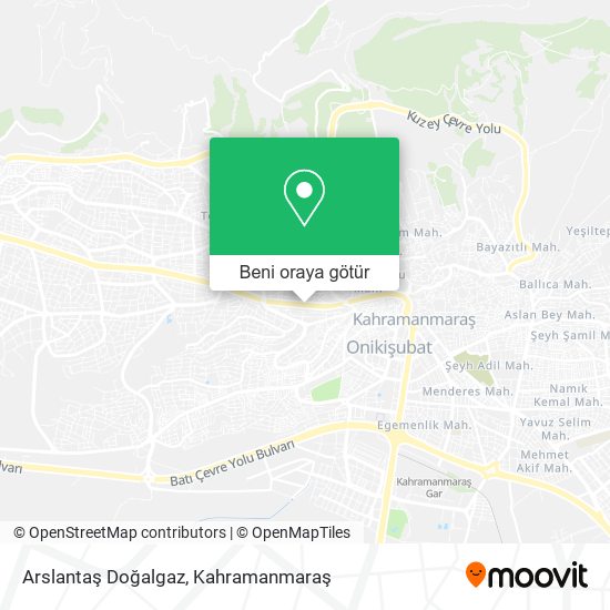 Arslantaş Doğalgaz harita