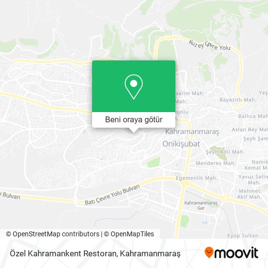 Özel Kahramankent Restoran harita