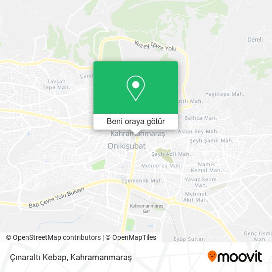 Çınaraltı Kebap harita