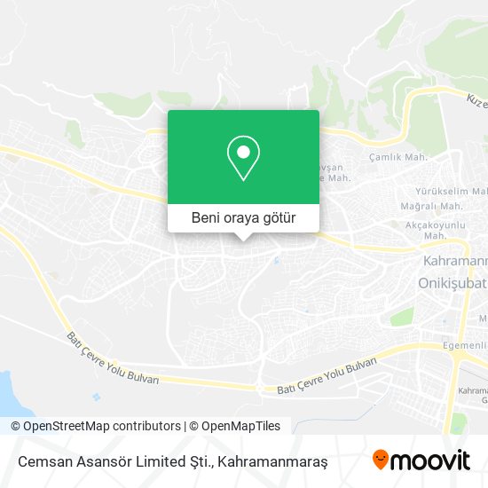 Cemsan Asansör Limited Şti. harita