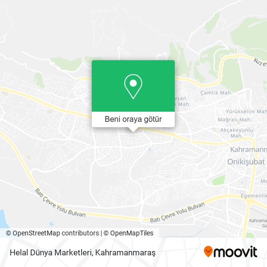 Helal Dünya Marketleri harita