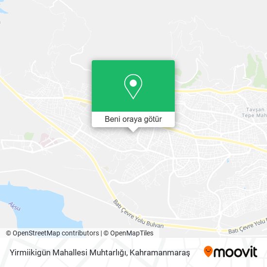 Yirmiikigün Mahallesi Muhtarlığı harita