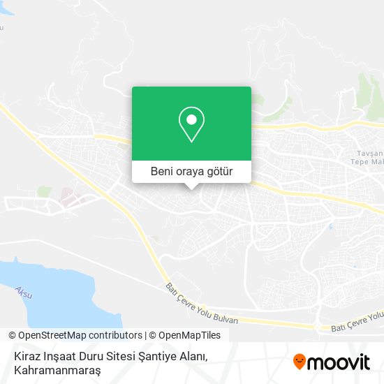 Kiraz Inşaat Duru Sitesi Şantiye Alanı harita