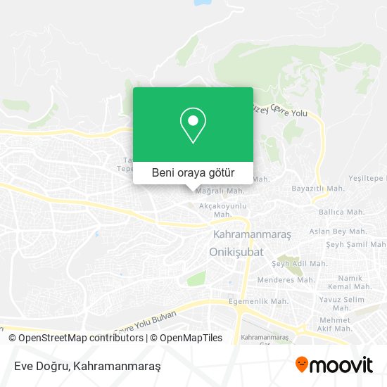 Eve Doğru harita