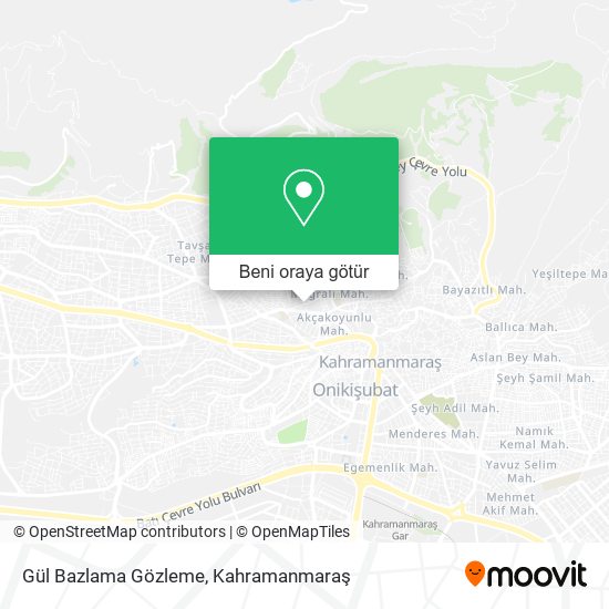 Gül Bazlama Gözleme harita