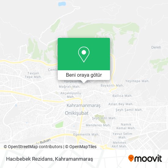 Hacıbebek Rezidans harita