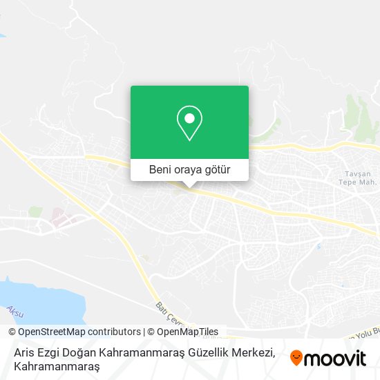 Aris Ezgi Doğan Kahramanmaraş Güzellik Merkezi harita
