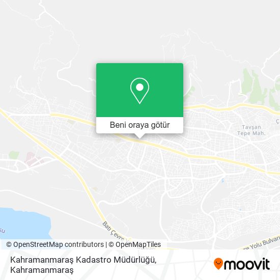 Kahramanmaraş Kadastro Müdürlüğü harita