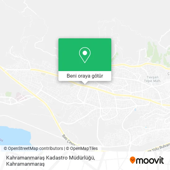 Kahramanmaraş Kadastro Müdürlüğü harita