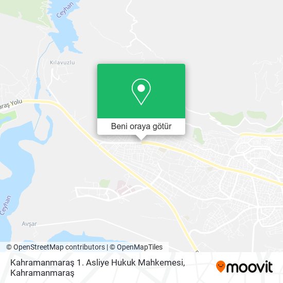 Kahramanmaraş 1. Asliye Hukuk Mahkemesi harita