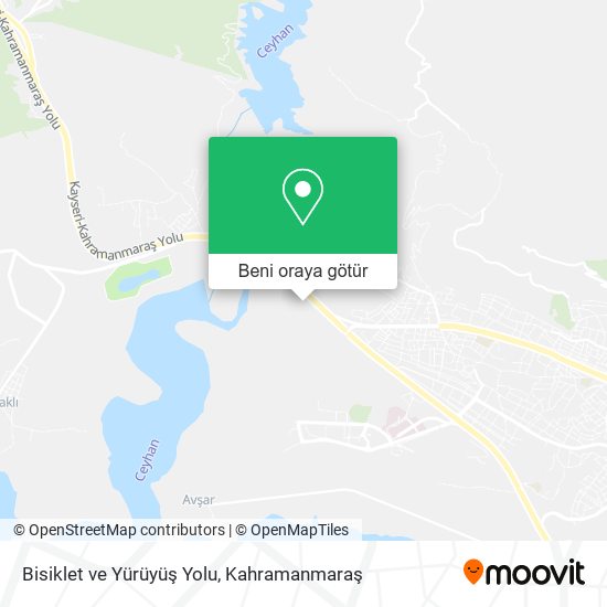 Bisiklet ve Yürüyüş Yolu harita