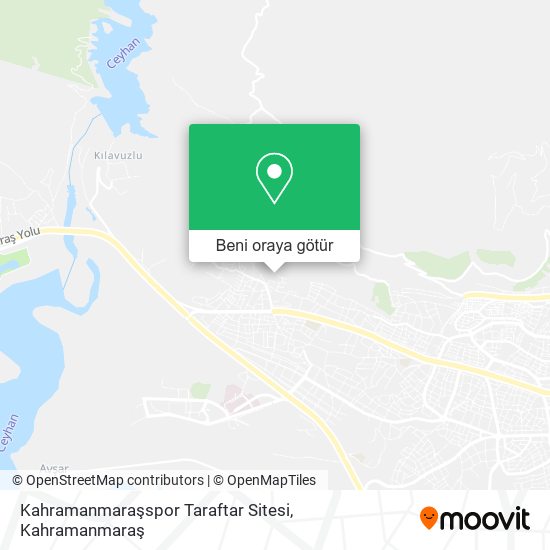 Kahramanmaraşspor Taraftar Sitesi harita