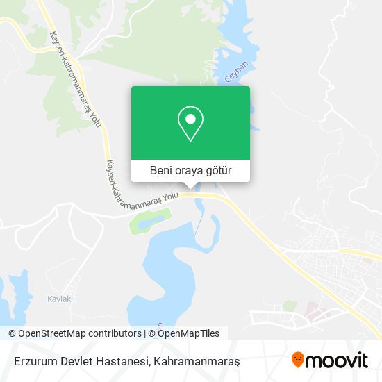 Erzurum Devlet Hastanesi harita