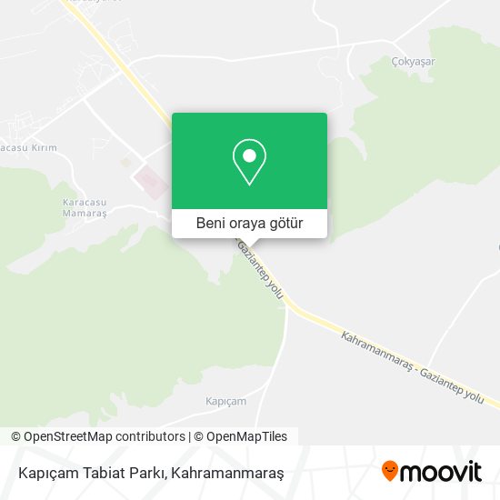 Kapıçam Tabiat Parkı harita