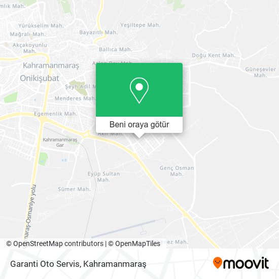 Garanti Oto Servis harita