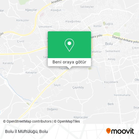 Bolu İl Müftülüğü harita