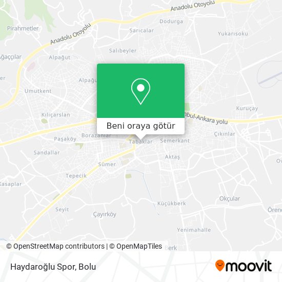 Haydaroğlu Spor harita