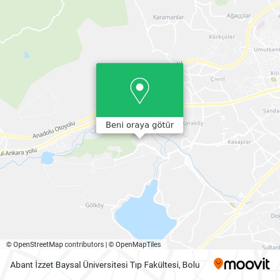 Abant İzzet Baysal Üniversitesi Tıp Fakültesi harita