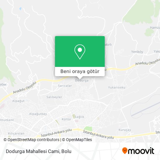 Dodurga Mahallesi Cami harita