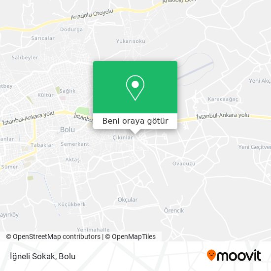 İğneli Sokak harita