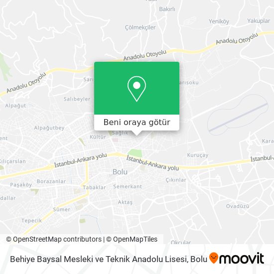 Behiye Baysal Mesleki ve Teknik Anadolu Lisesi harita