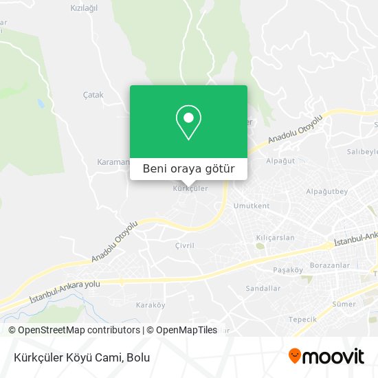 Kürkçüler Köyü Cami harita